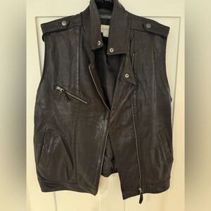 Treasure & Bond Black leather Vest